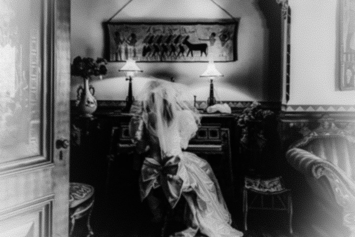 a person standing in a room