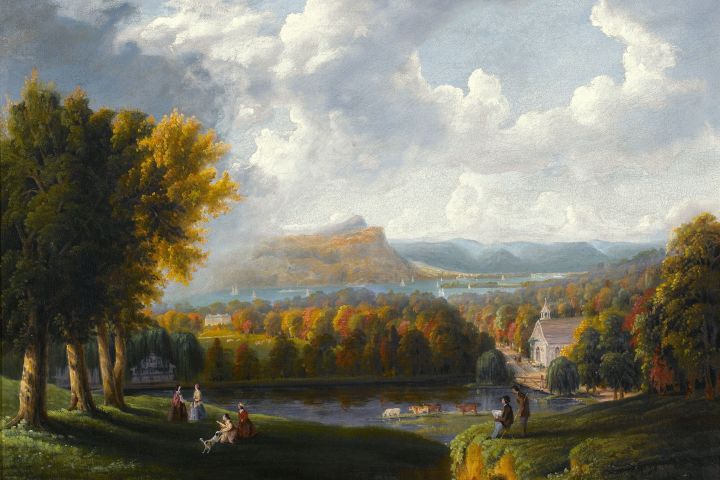 a tree with a mountain in the background